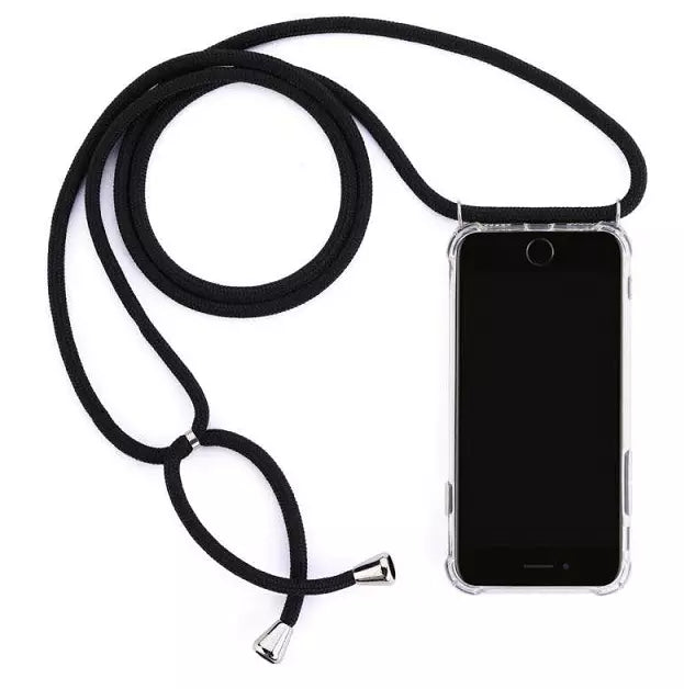 iPhone Necklace Case mit Air Cushion Fallschutz für iPhone X bis iPhone 16 Pro Max – Passend für alle Modelle